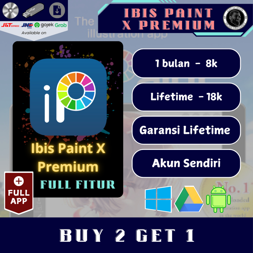 SSS - Ibis Paint X Prime Premium Menggambar Tanpa Iklan murah termurah akun sendiri bergaransi for a