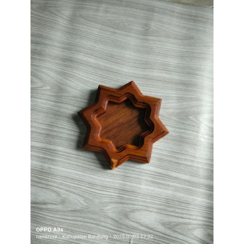 Asbak kayu jati ukir