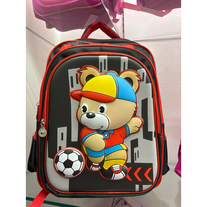 prosport school bag bear ball