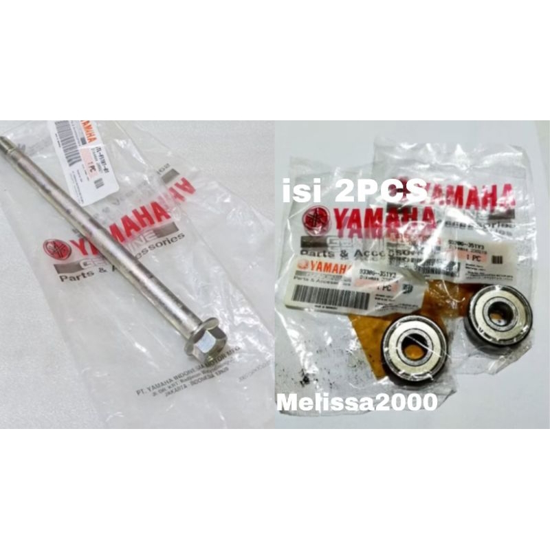 Dapatkan As Roda Belakang 5Tp+Bearing 6301Zz 2Pcs Jupiter Z Lama Jupiter Z Burhan Jupiter Z New