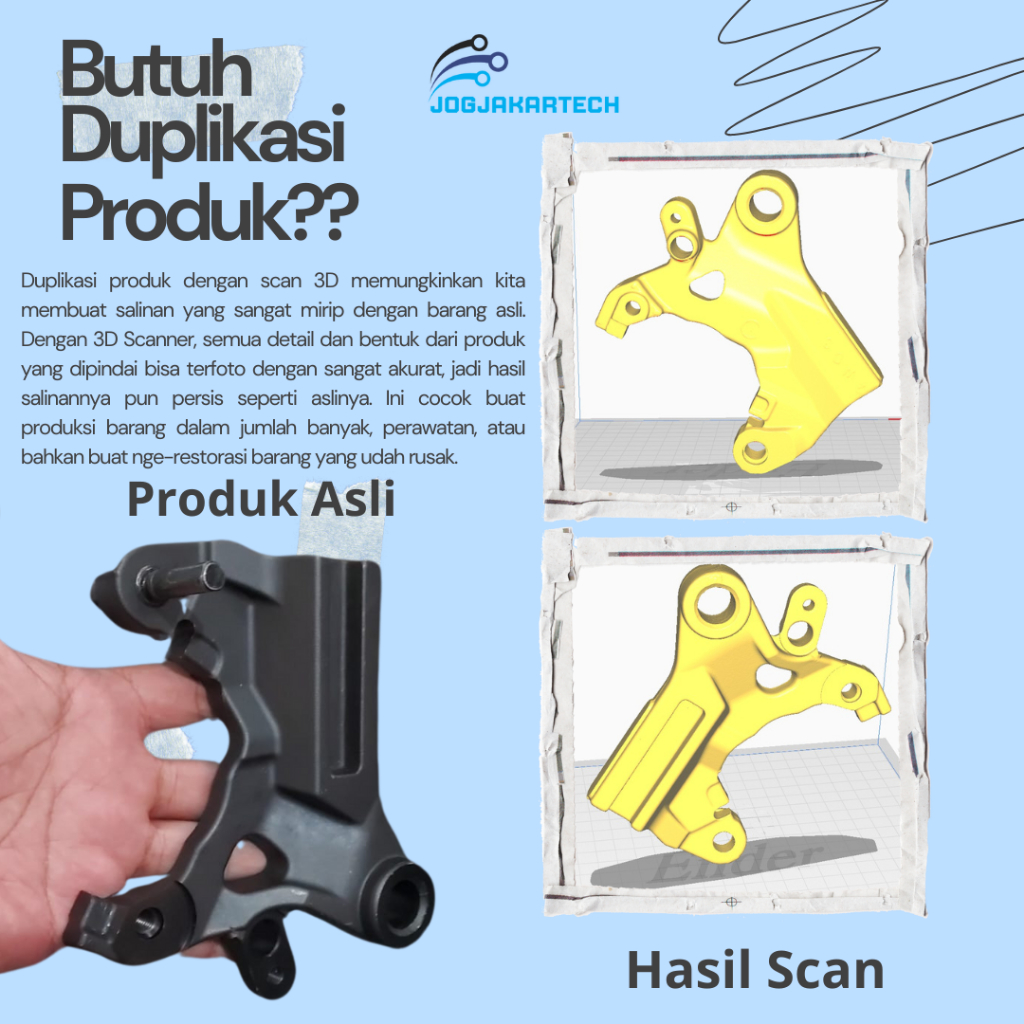 Jasa 3D Scan Cepat Modeling Custom-3D Print-High Detail