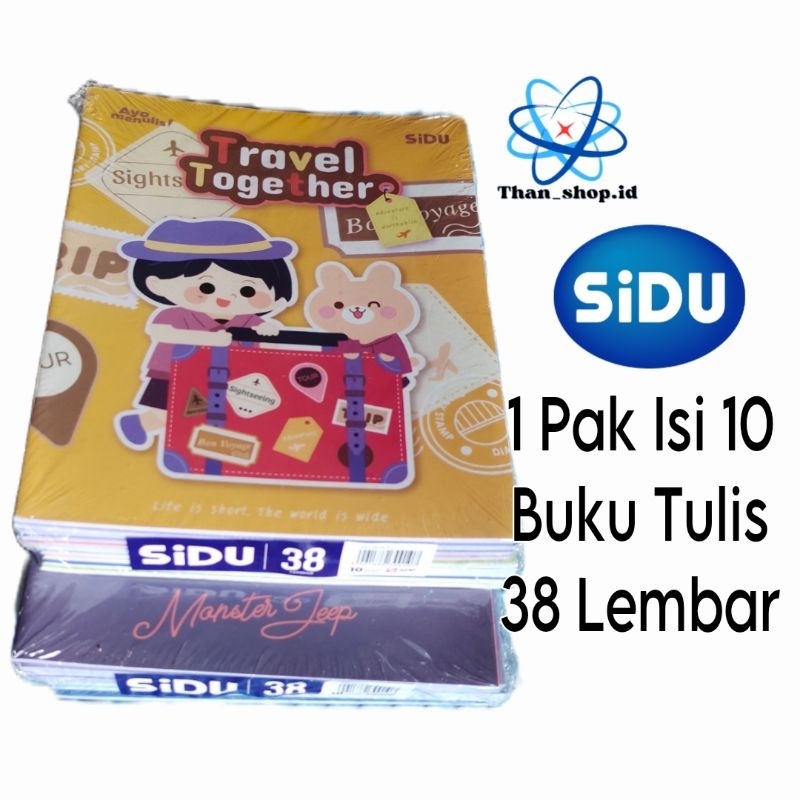

Buku Tulis Sidu 38 Lembar 1 pak isi 10pcs