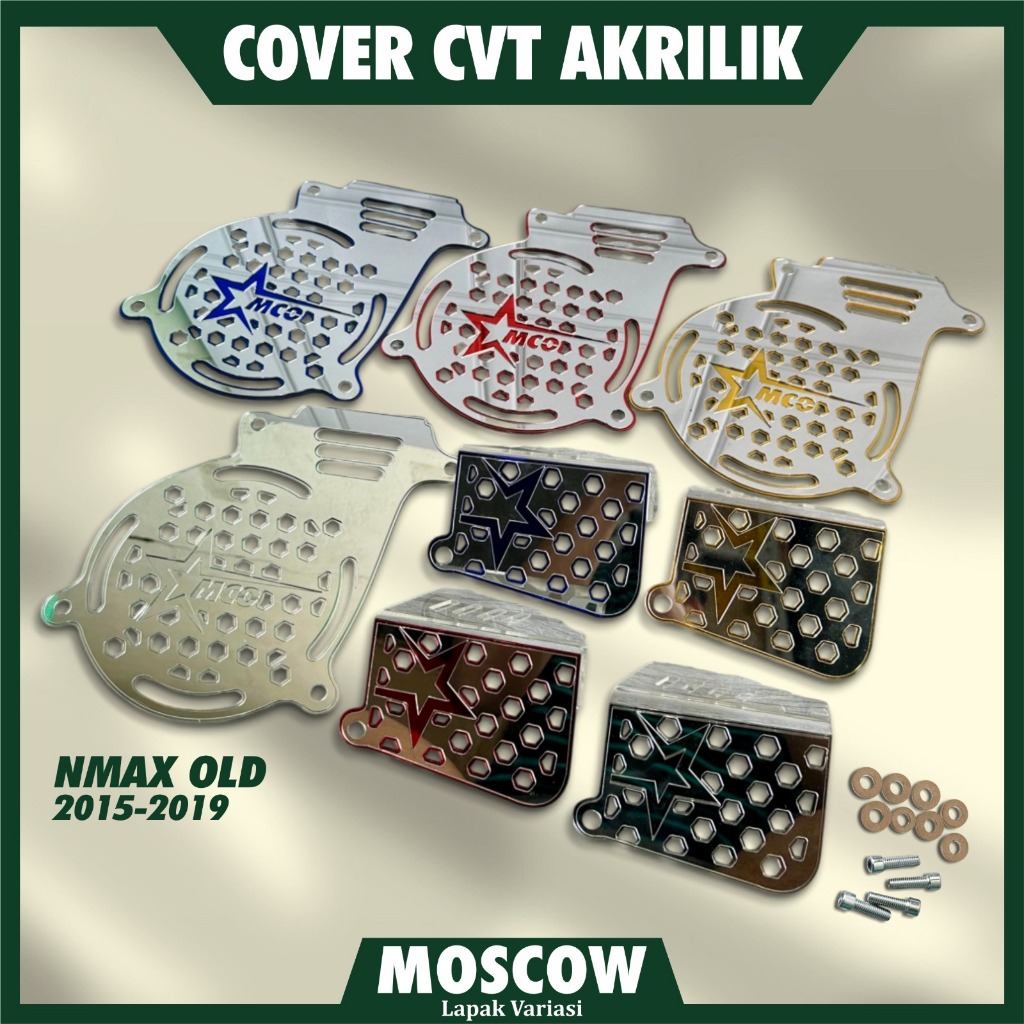 TUTUP FULL SET COVER CVT NMAX 155 OLD LAMA 2015 - 2019 BAHAN ACRYLIC TEBAL 3MM TUTUP CVT FULLSET N-M