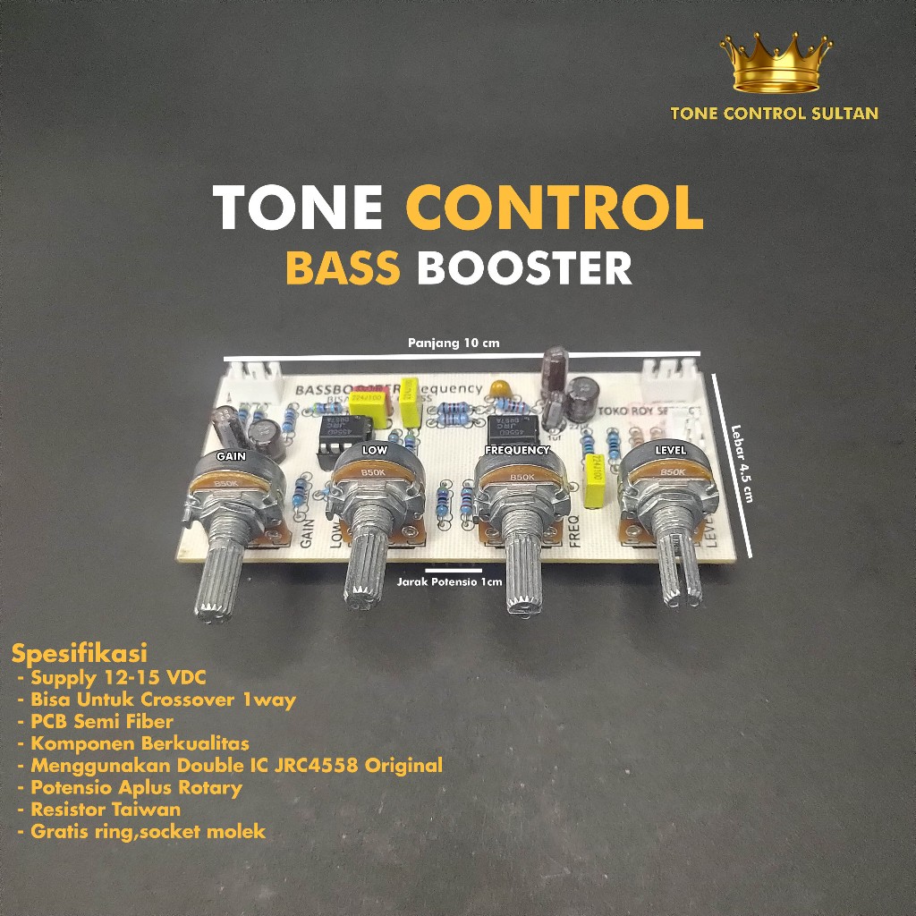 Crossover Aktif Bass Booster / Tone Control Bass Booster