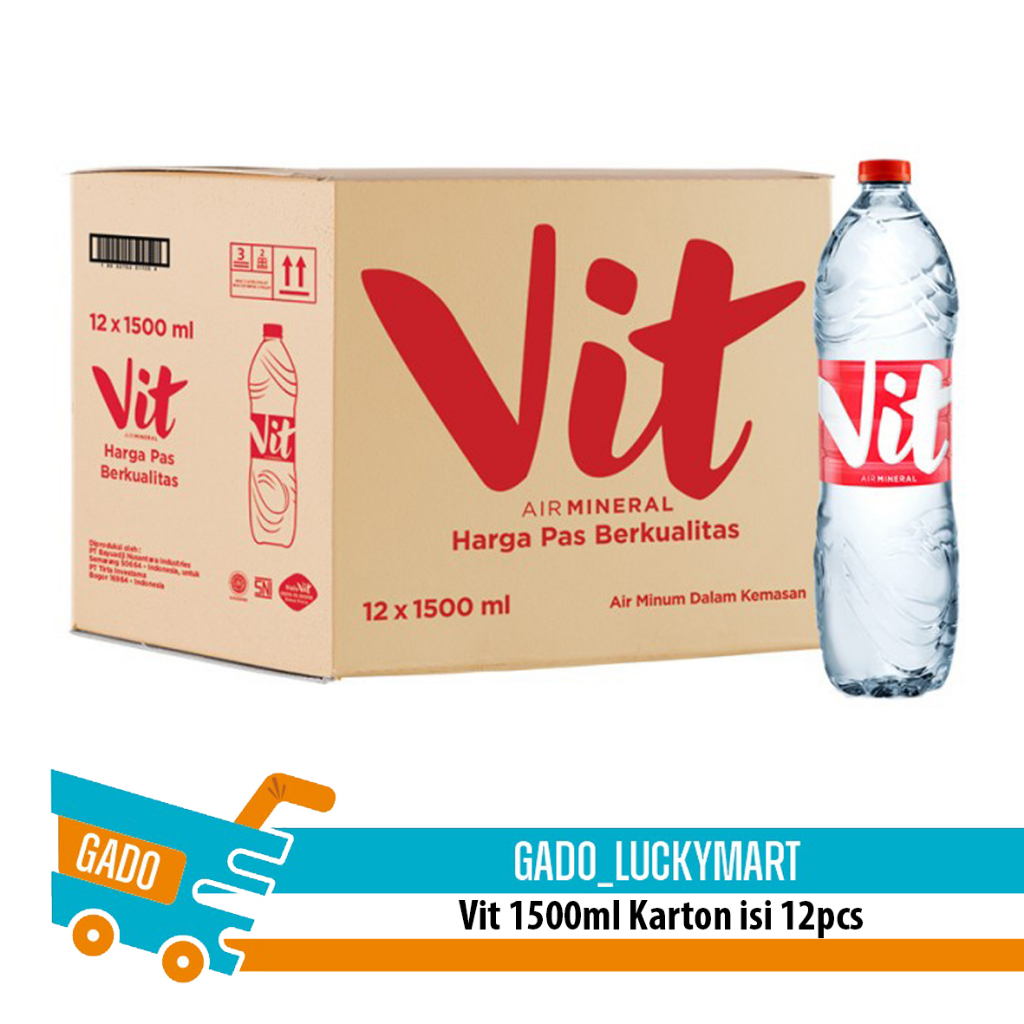 

VIT botol 1500ml 1 dus/ vit 15000ml/ air mineral 1500ml dus karton