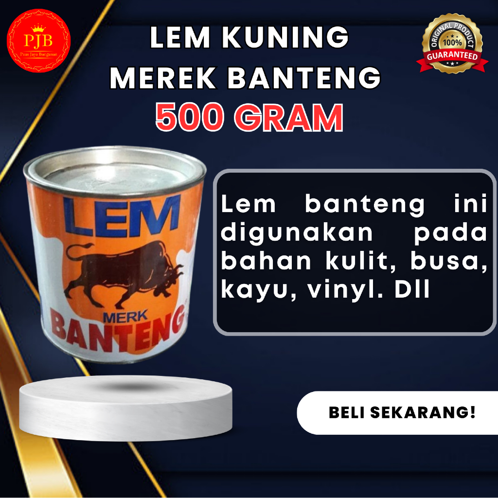 LEM KUNING BANTENG KALENG 500 gr
