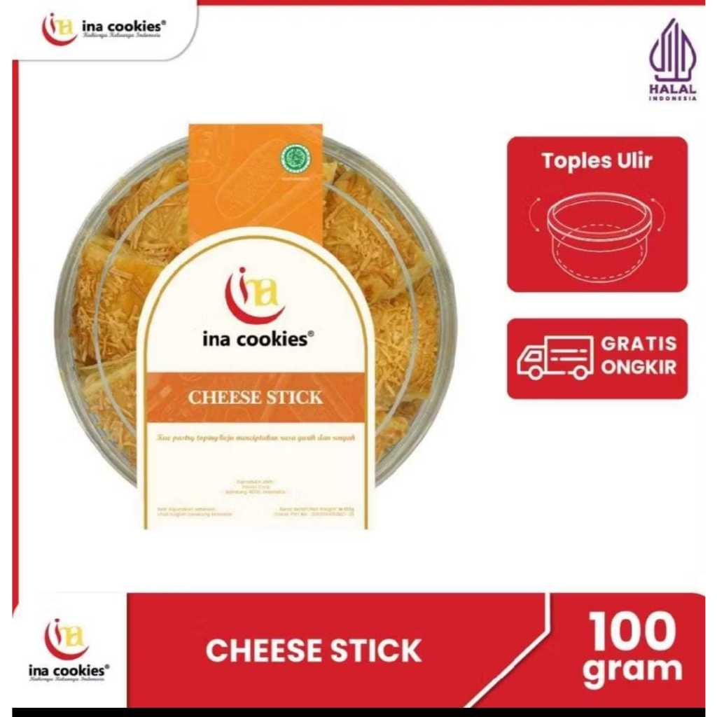

Ina Cookies,Kue Kering,Kue Lebaran Cheese Stick 100gr