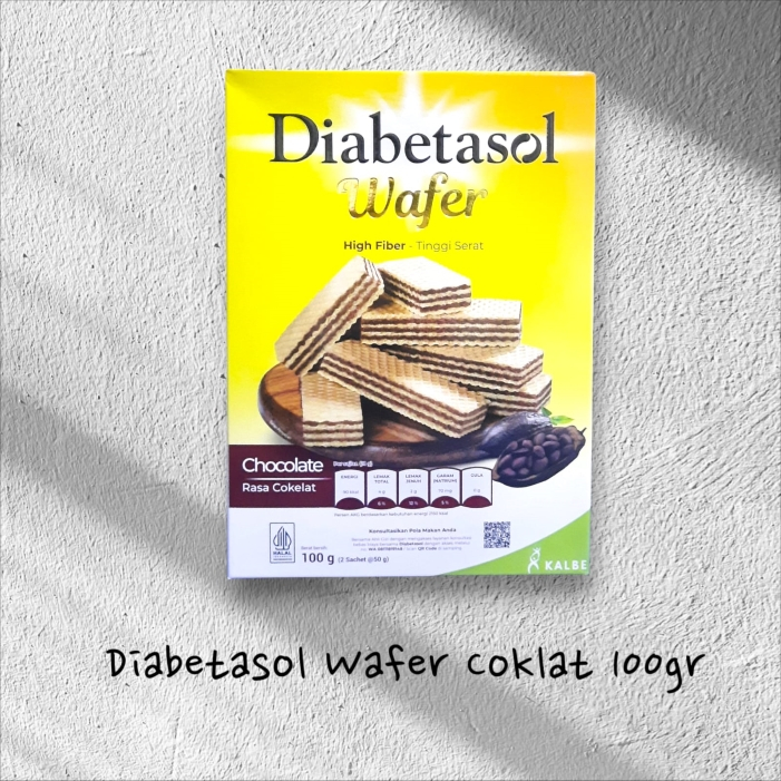 

Diabetasol Wafer Chocolate 100 gr Box
