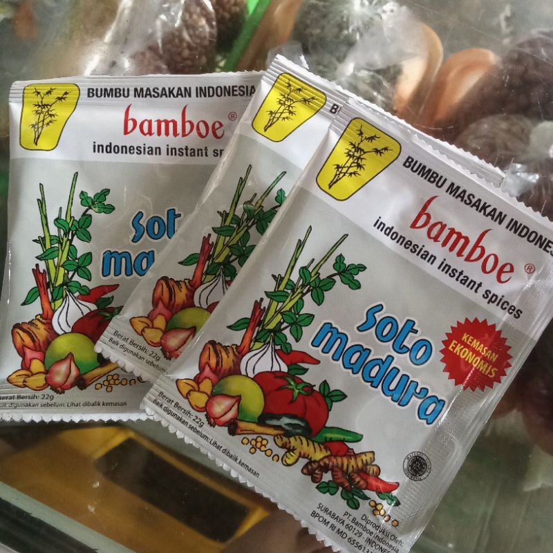 

bamboe soto madura 22 gr/bumbu instan masakan Indonesia/bumbu soto madura instan/bumbu masakan instan