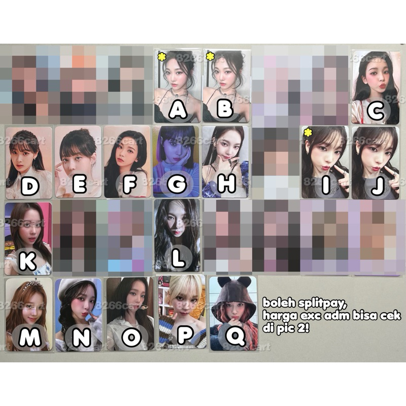karina, giselle, winter, ningning | sr 2.0 sg22 hallu tinta smcu 2021 ctmi aecandy bandina collect b