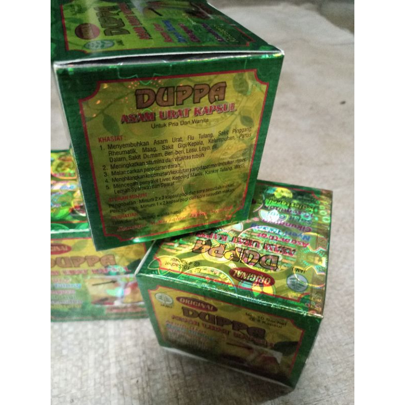 DUPPA kapsul asam urat.