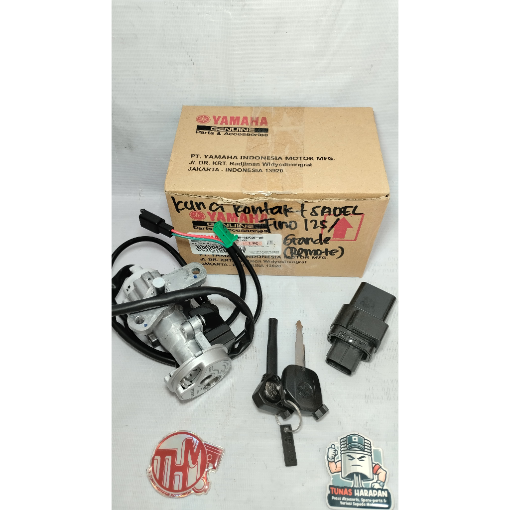 KUNCI KONTAK FINO 125 FI/GRANDE + REMOTE [ASSY/ONLY] YGP [BJ8-H252E-00] -ORIGINAL