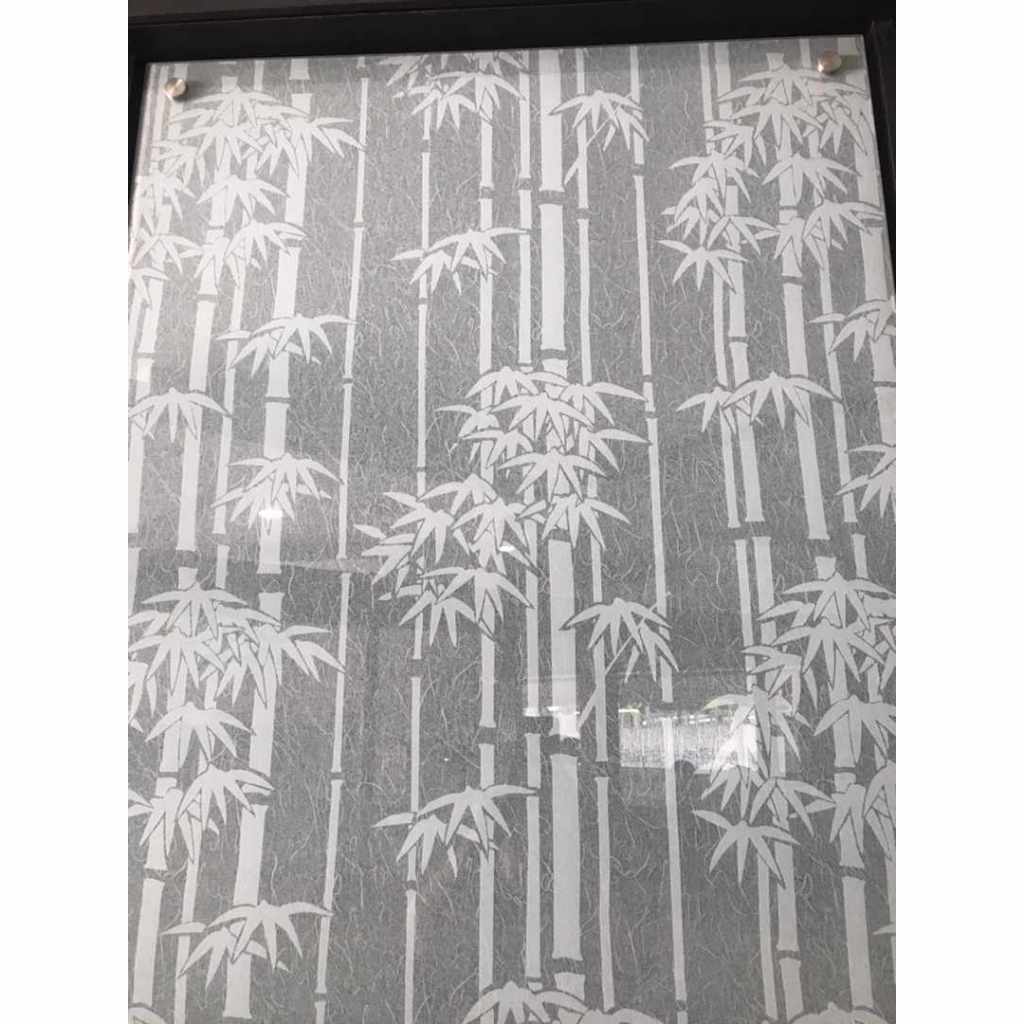 

[Per Meter] TAKIKOSSAI TK 307-1 127 Sticker Sandblast Motif Bambu Serat Pekat Frosted Glass Film Kaca Buram Dekorasi