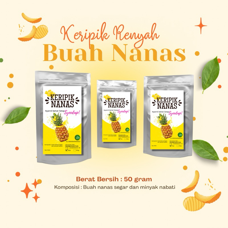 

SYEEDAP SNACK FRUIT KERIPIK BUAH NANAS 50g