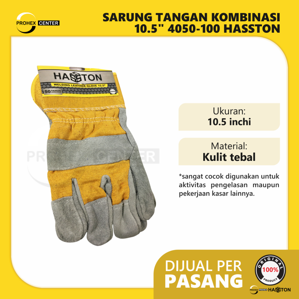 Hasston 4050-100 Sarung Tangan Kombinasi Hasston / Sarung Tangan las