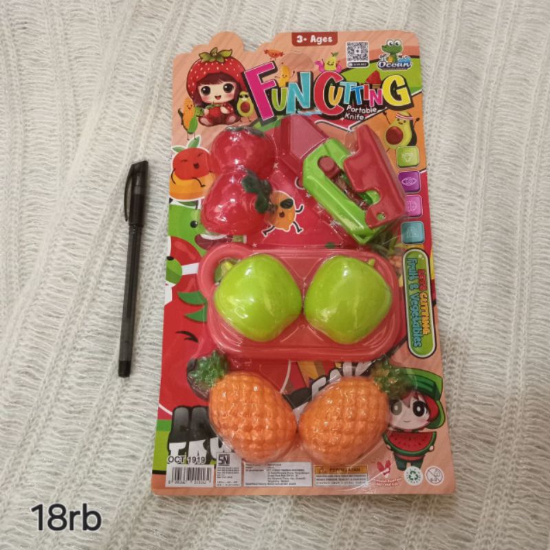 mainan fun cutting fruit