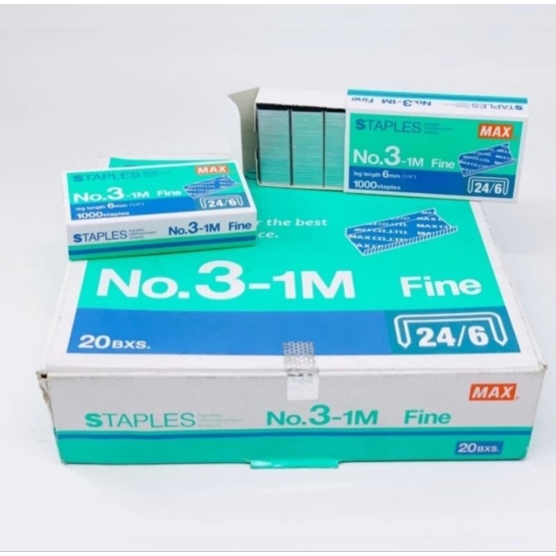

Max Isi Staples No. 3-1M (dus besar)