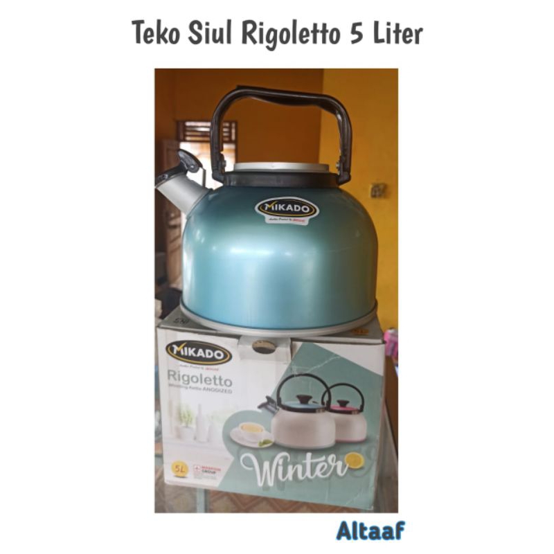 [Dijamin Original] Teko Siul Maspion Mikasdo 5 Liter Warna Biru || Ceret Bunyi Maspion Teko Rigelett