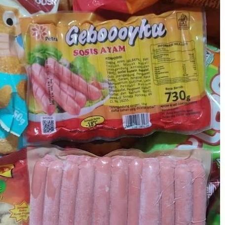 

sosis ayam geboooyku 730gr/geboooyku sosis ayam