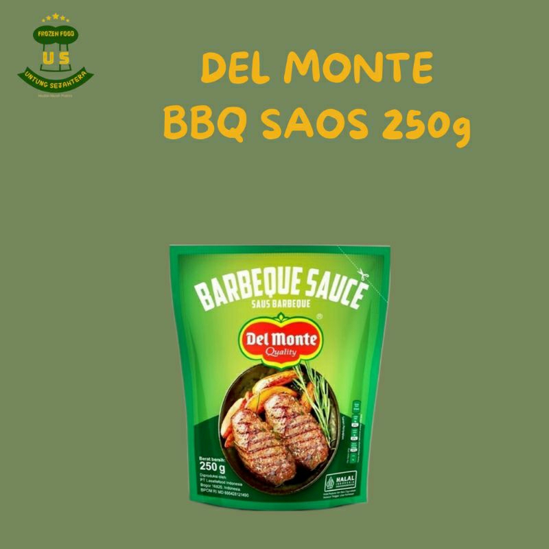 

Del monte saos BBQ 250gr saos bbq barbaque del monte pouch 250gr del monte barbeque saos