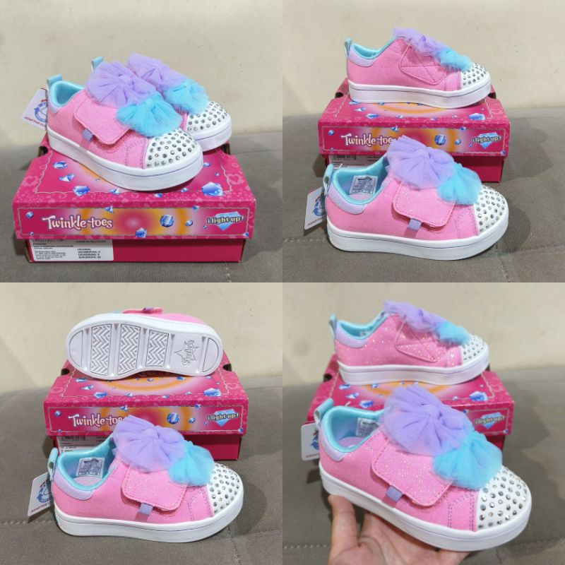 SALE UP TO 70% SKECHERS BABY/TODDLER TWINKLE TOES UNICORN PINK BUTTERFLY / SKECHERS LIGHT GLITTER