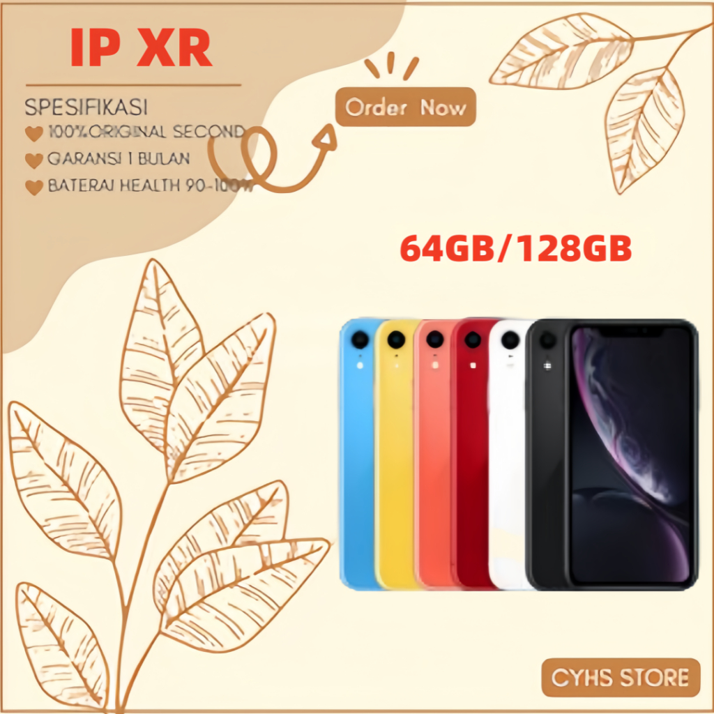 Apple iPhone XR 64GB/128GB/256GB FULLSET NO MULUS SECOND ORIGINAL 100% GOOD CONDITIONS