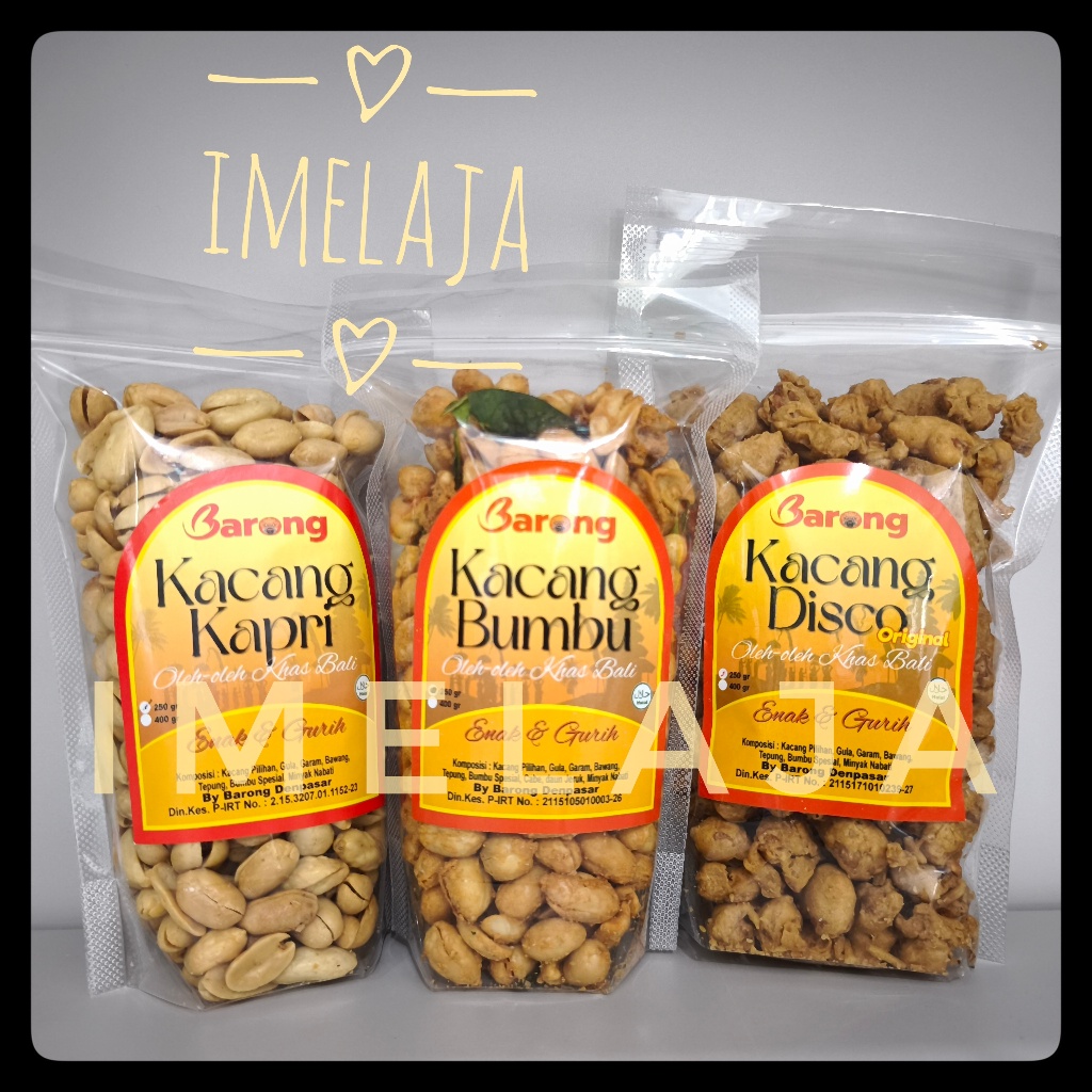 

Barong" Kacang Oleh-Oleh Bali