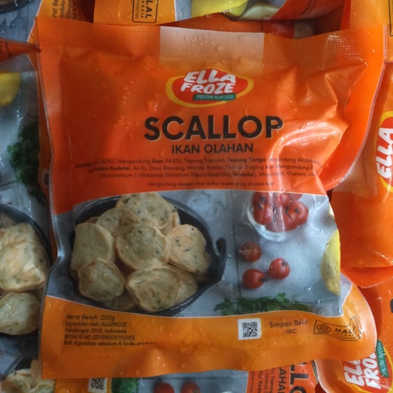 

ELLA FROZE SCALLOP 200GR