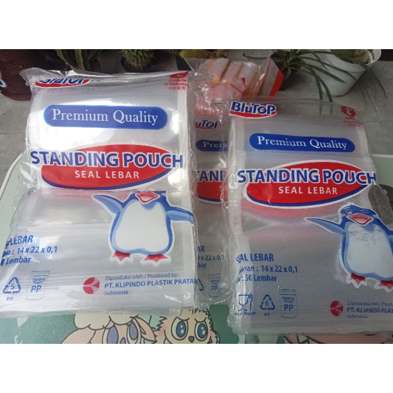 plastik klip standing pouch 14x22