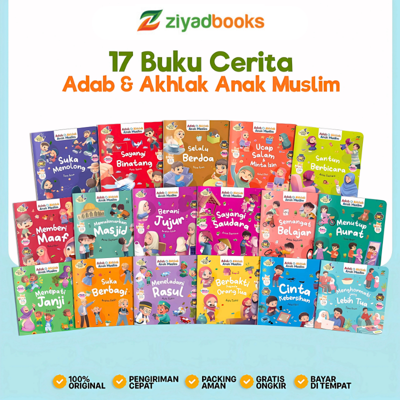 Ziyad Books Buku Anak 1 Tahun / Buku Anak 2 Tahun / Buku Anak 3 Tahun / Buku Anak 4 5 6 Tahun Adab