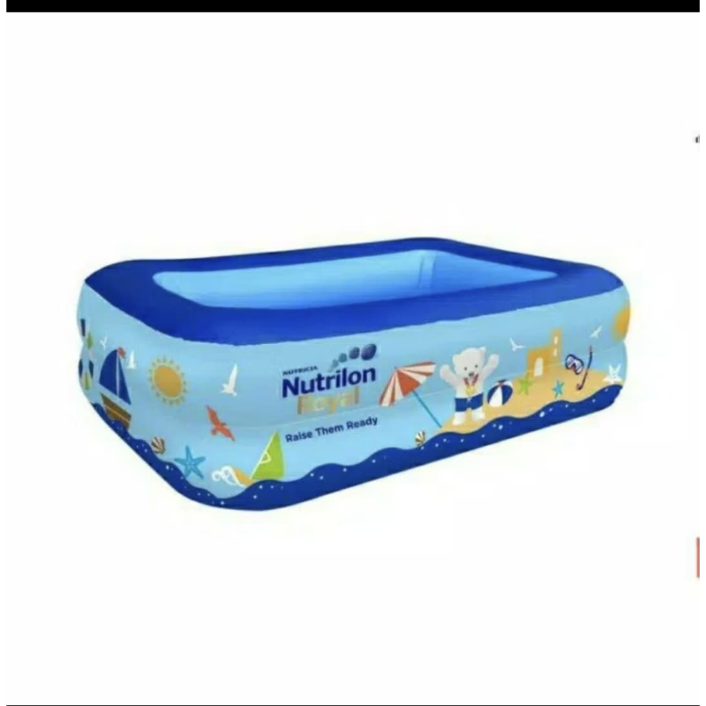 SWIMMING SET ANAK KOLAM RENANG ANAK Nutrilon Royal Resilient Swimming Pool Ukuran 120 x 90 x 47