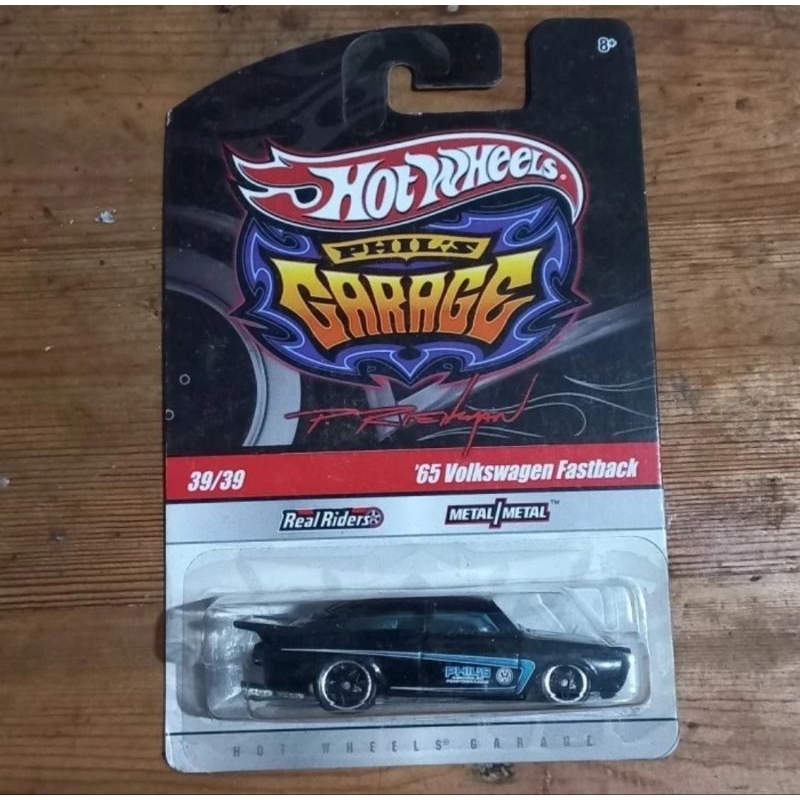 hot wheels 65 volkswagen fastback phil's garage diecast 1/64 (t)