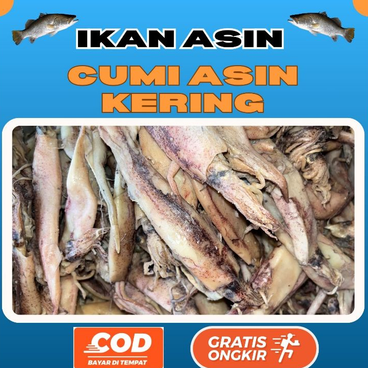 

[Kemasan Vakum] Cumi Asin 250gr 500gr Best Seller