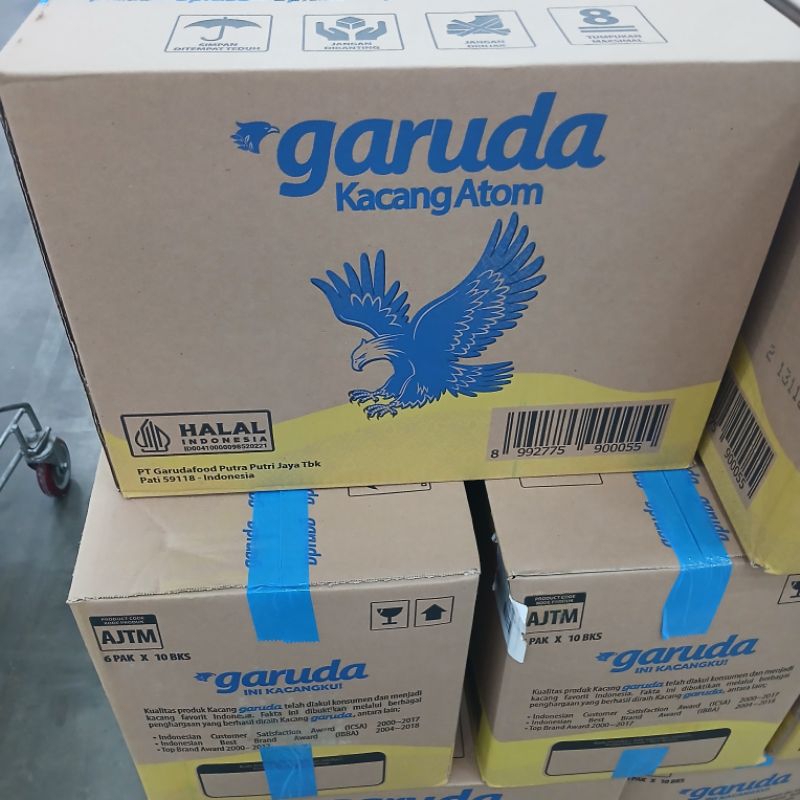 

Garuda Kacang Atom 100gr Order 1Dus (6 Pak x 10Bungkus)