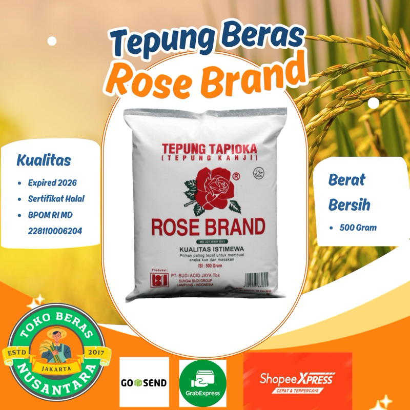 

Tepung Beras Rose Brand 500gram Asli – Tepung Premium