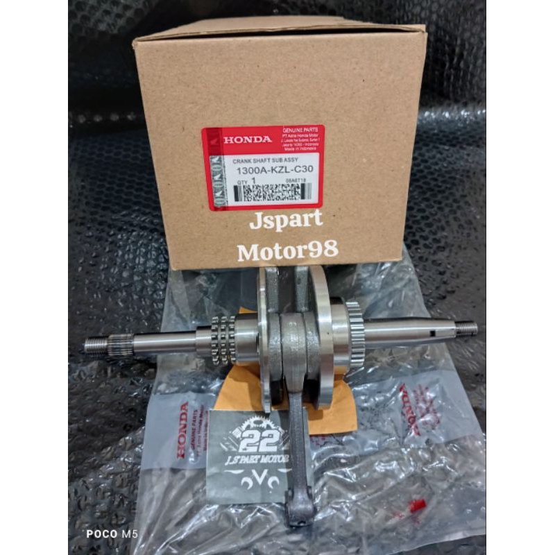 KRUK AS CRANKSHAFT ASSY KZL/KVY HONDA BEAT KARBU SPACY FI SCOOPY FI BEAT FI (STARTER KASAR) KUALITAS