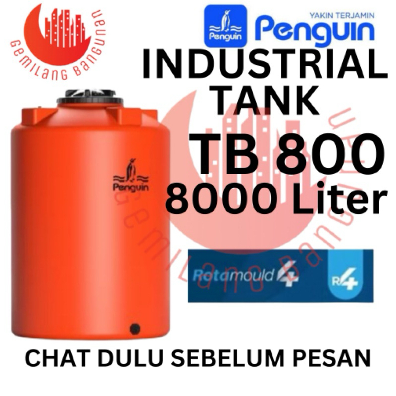 Tangki Air Penguin / Toren Air Penguin TB 800 ( 8000 Liter )- Tipe ROTA4 GENERAL TANK INDUSTRIAL