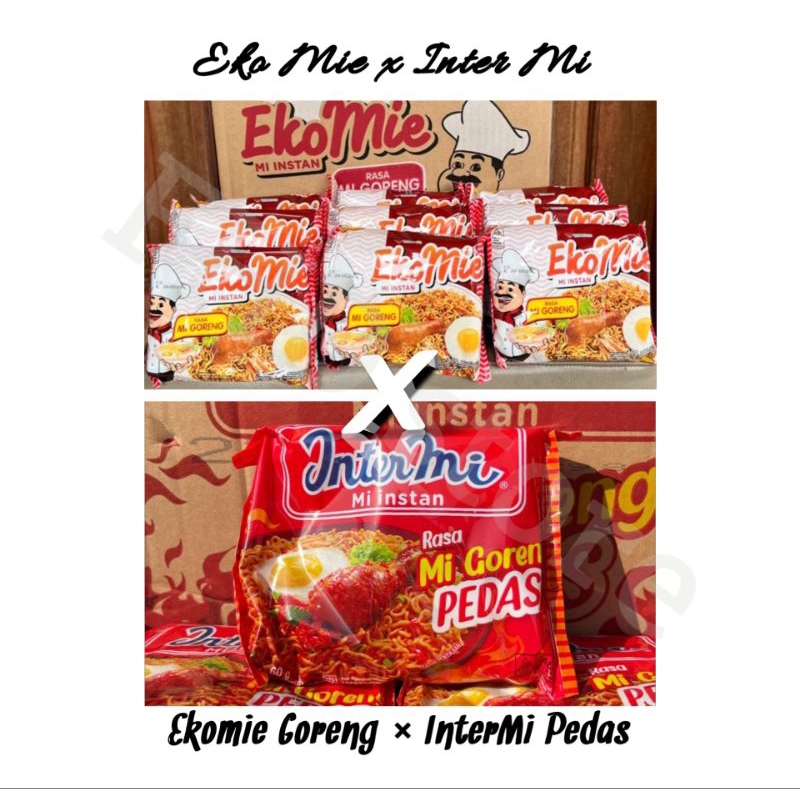 

Intermie Goreng × Ekomie Goreng × Indomie Goreng × Intermie pedas (isi 20/40 pcs)