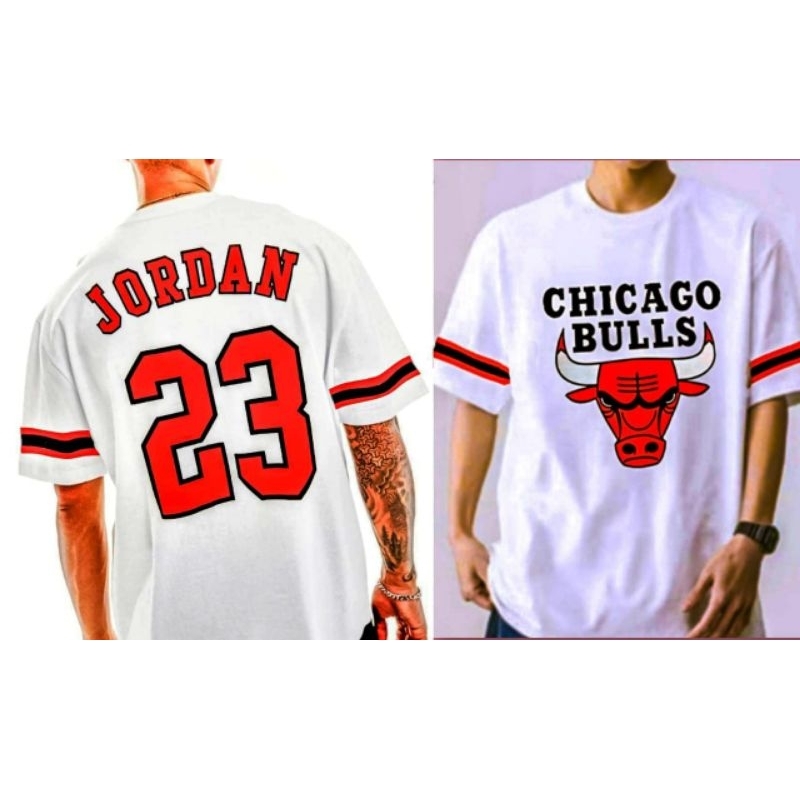 Kaos Distro Putih Jordan Bulls 23 S-XXL