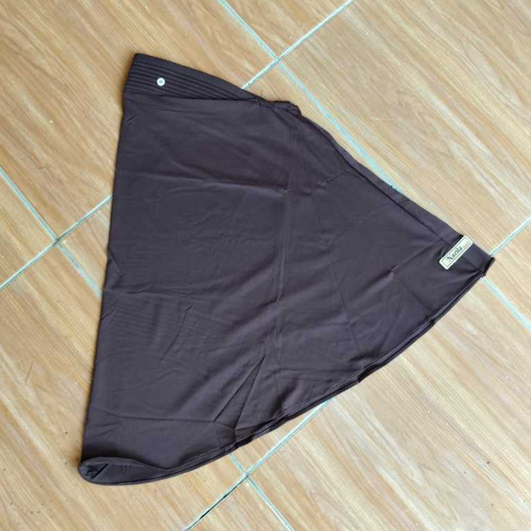 Jilbab Jersey Anak Perempuan Hijab Instan Coklat Pramuka SD Anak Perempuan