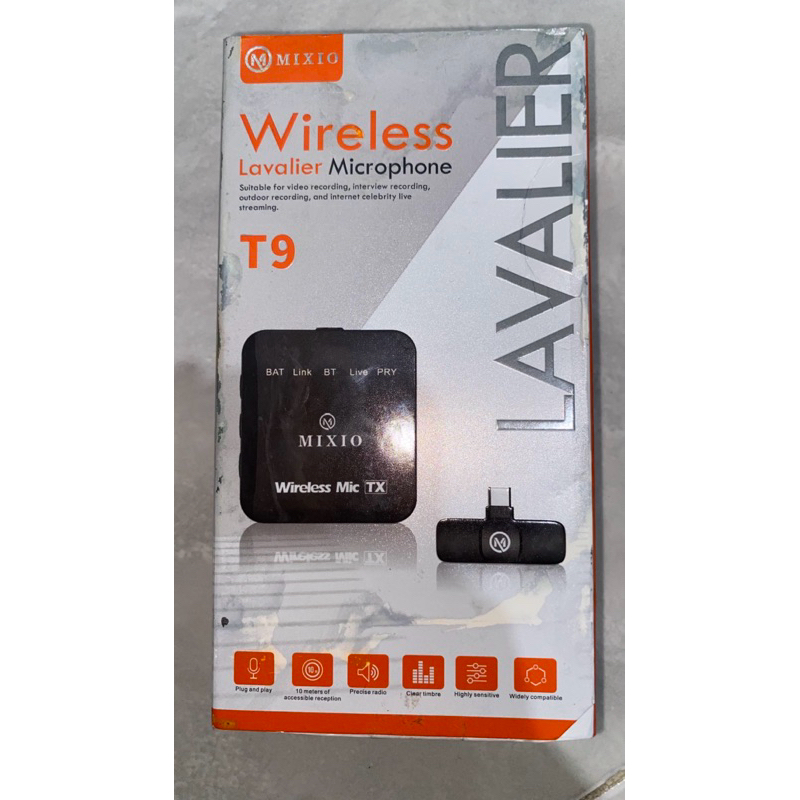 wireless microphone mixio T9 ios