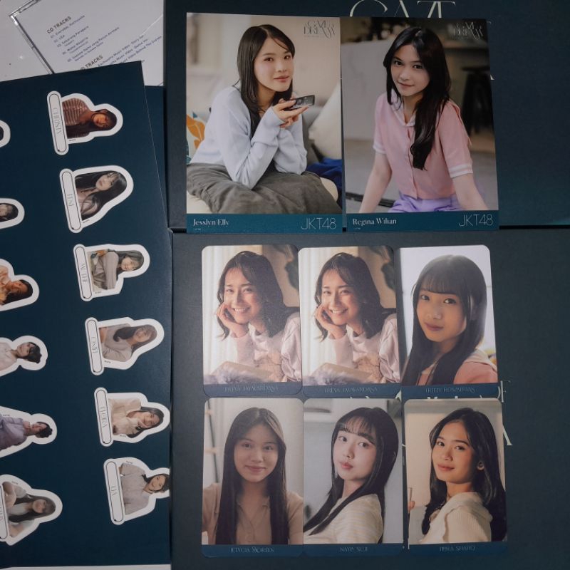 Photocard Kalender JKT48 Freya Lyn Fritzy Nayla Flora Reggie Moreen