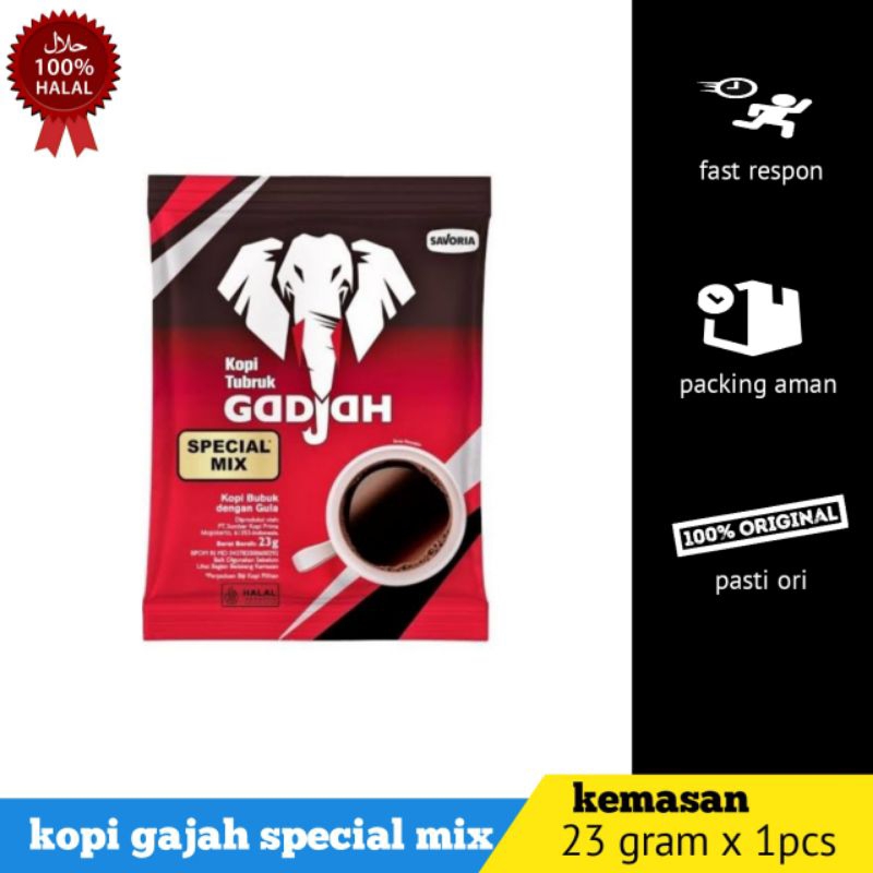 

kopi gajah special mix / kopi saset (1pcs x 23grm)