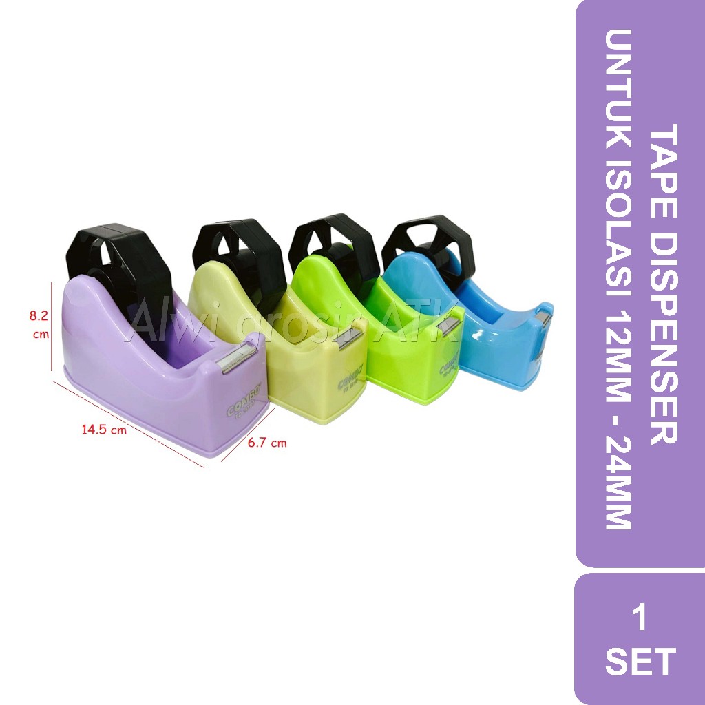 

Tape Dispenser Pemotong Isolasi Lakban Body Besi Tebal | 1 Set