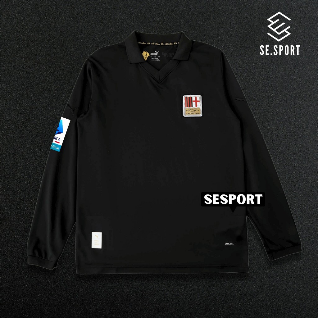( LONGSLEEVE ) Jersey Ac Milan Anniversary 125th Lengan Panjang Gk 2024 2025 Baju Bola Acmilan Aniv 