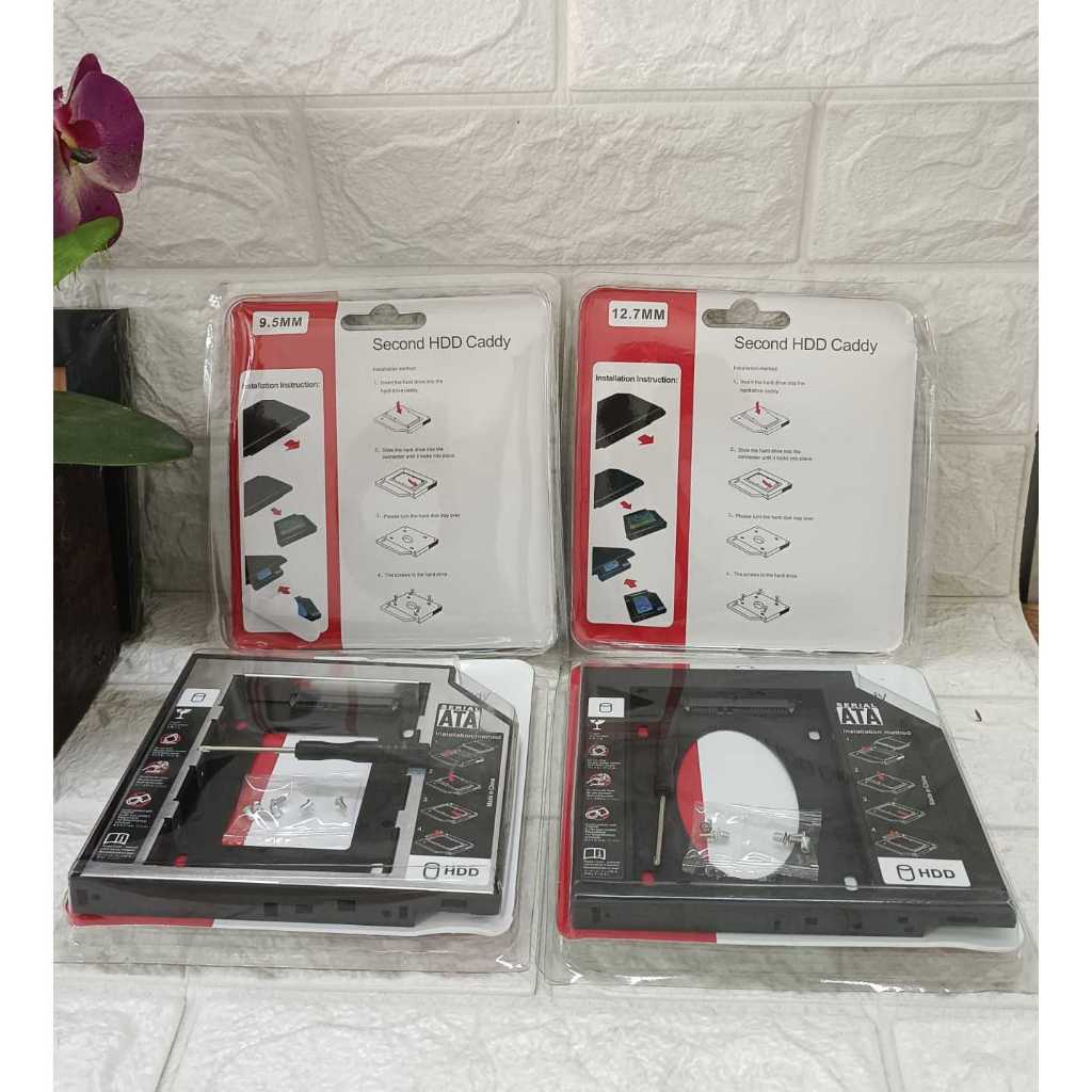 Serial ATA Storage HDD Harddisk Caddy Slim Case SSD SATA