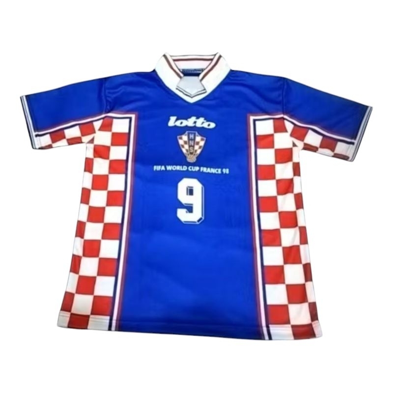 Jersey Bola Kroasia Retro Printing 1998