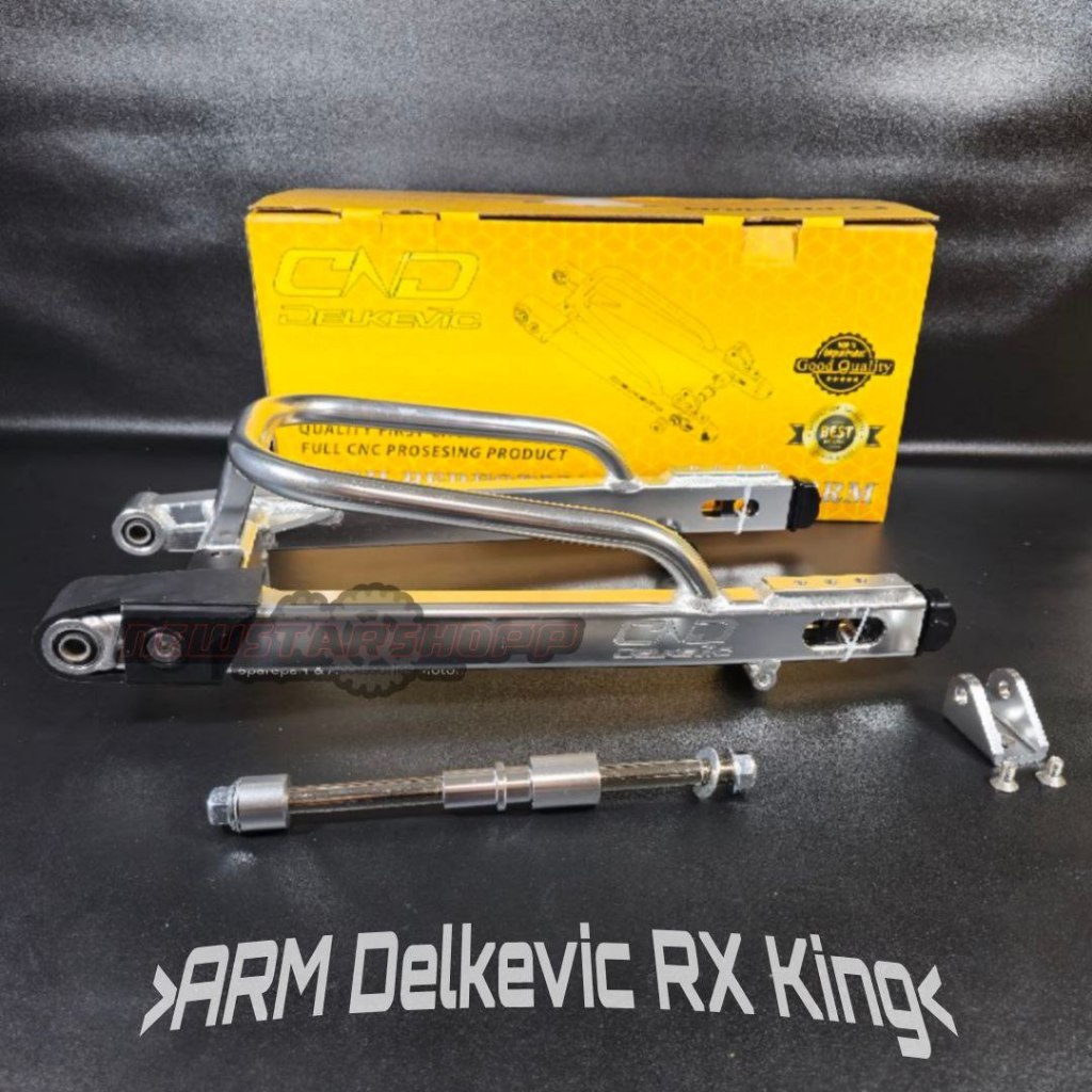 Swing Arm DELKEVIC DND RX King Stabilizer CNC Original + As Roda dan Jalu Paddock Original PNP