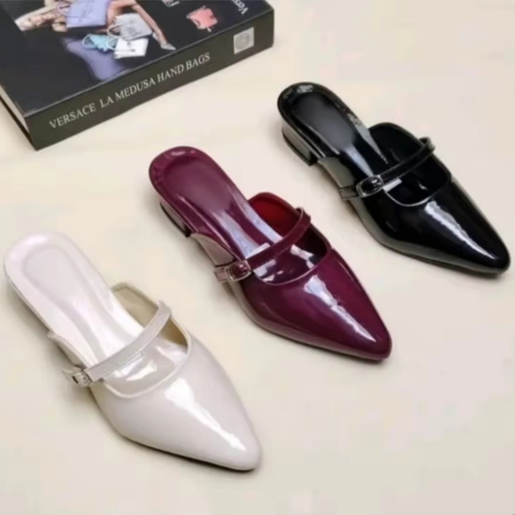 Sandal wanita heels 3cm selop BM 01