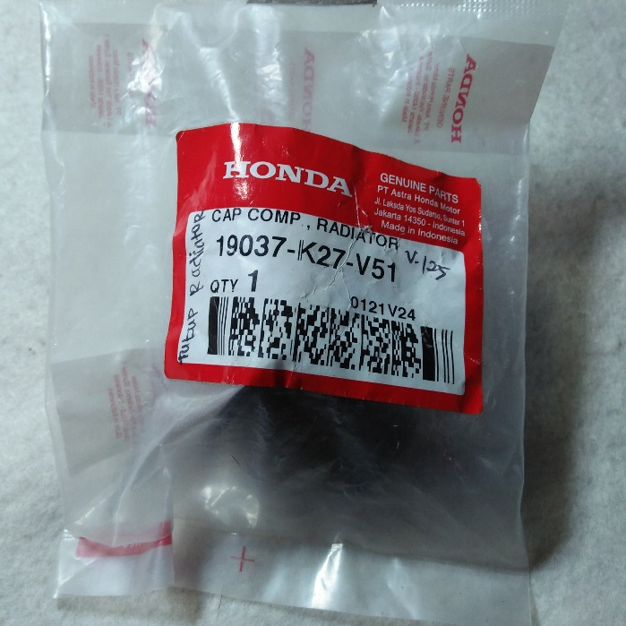 19037K27V51 TUTUP RADIATOR VARIO 125 ORIGINAL 100% HONDA